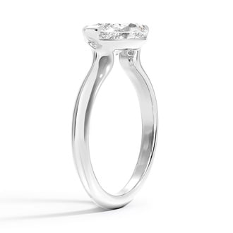 Custom Semi-Bezel Marquise Diamond Ring