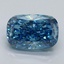 1.54 Ct. Fancy Vivid Blue Cushion Lab Grown Diamond