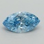 3.02 Ct. Fancy Vivid Blue Marquise Lab Grown Diamond