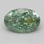 1.53 Ct. Fancy Vivid Green Oval Lab Grown Diamond