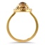 Rutilated Quartz Halo Ring, smallside view