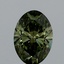 1.06 Ct. Fancy Vivid Green Oval Lab Grown Diamond