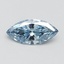 1.0 Ct. Fancy Vivid Malibu Blue Marquise Lab Grown Diamond