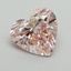 5.09 Ct. Fancy Intense Pink Heart Lab Grown Diamond