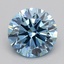 0.99 Ct. Fancy Vivid  Blue Round Lab Grown Diamond