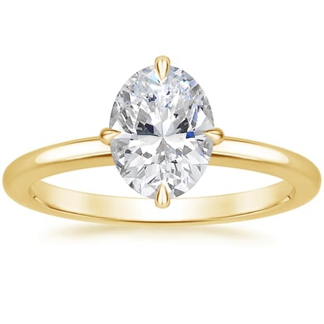 North Star Ring - Gold Solitaire