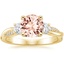 18K Yellow Gold Petite Twisted Vine Three Stone Diamond Ring (2/5 ct. tw.), smalltop view