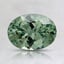 7.8x5.8mm Unheated Green Oval Montana Sapphire