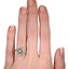 The Connemara Ring, smallzoomed in top view on a hand