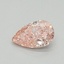 0.57 Ct. Fancy Intense Pink Pear Lab Grown Diamond