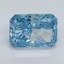 1.5 Ct. Fancy Vivid Malibu Blue Radiant Lab Grown Diamond