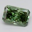 6.07 Ct. Fancy Vivid  Green Radiant Lab Grown Diamond