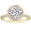 18K Yellow Gold Nova Halo Diamond Ring (1/2 ct. tw.), smalltop view