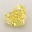 3.16 Ct. Fancy Vivid Yellow Heart Lab Grown Diamond