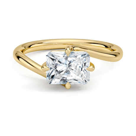 18K Yellow Gold East-West Atelier Diamond Ring