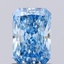 1.02 Ct. Fancy Vivid  Blue Radiant Lab Grown Diamond