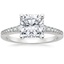 18K White Gold Poetica Diamond Ring, smalltop view