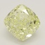 2.06 Ct. Fancy Light Yellow Cushion Diamond