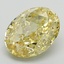 4.51 Ct. Fancy Vivid Yellow Oval Lab Grown Diamond