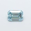 1.01 Ct. Fancy Intense  Blue Emerald Lab Grown Diamond