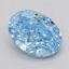 1.00 Ct. Fancy Blue Oval Lab Grown Diamond