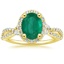 18K Yellow Gold Luxe Willow Halo Diamond Ring (2/5 ct. tw.), smalltop view
