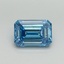 2.05 Ct. Fancy Vivid Blue Emerald Lab Grown Diamond