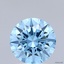 1.52 Ct. Fancy Vivid Blue Round Lab Grown Diamond