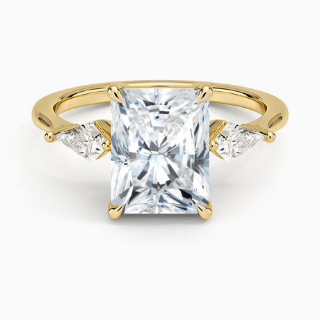 Luxe Cometa Three Stone Diamond Ring - Brilliant Earth
