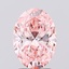 2.30 Ct. Fancy Vivid Pink Oval Lab Grown Diamond
