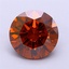 2.15 Ct. Fancy Vivid Orange Round Lab Grown Diamond