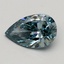 0.70 Ct. Fancy Intense Greenish Blue Pear Lab Grown Diamond
