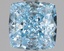 2.07 Ct. Fancy Vivid Blue Cushion Lab Grown Diamond