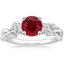Platinum Willow Three Stone Diamond Ring (1/3 ct. tw.), smalltop view