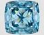 13.08 Ct. Fancy Vivid Blue Cushion Lab Grown Diamond