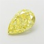 2.50 Ct. Fancy Intense Yellow Pear Lab Grown Diamond