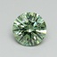 0.65 Ct. Fancy Vivid Pacific Green Round Lab Grown Diamond
