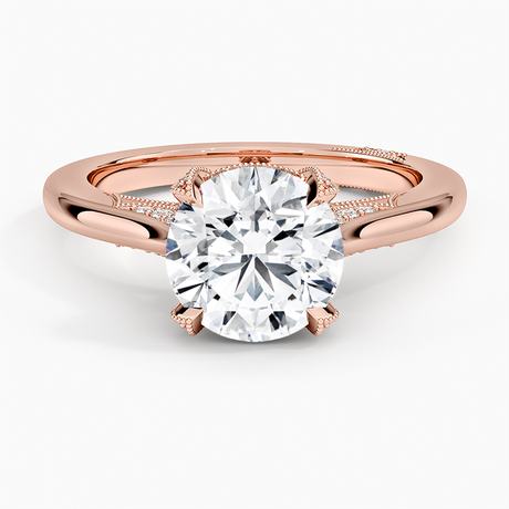 18K Rose Gold Simply Tacori Diamond Ring (1/8 ct. tw.)