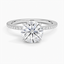 18K White Gold Demi Three-Quarter Coverage Diamond Ring (1/3 ct. tw.), smalltop view
