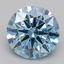 0.58 Ct. Fancy Vivid Blue Round Lab Grown Diamond