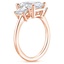 14K Rose Gold Luxe Rhiannon Three Stone Diamond Ring (3/4 ct. tw.), smallside view
