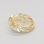 0.52 Ct. Fancy Intense Yellow Oval Lab Grown Diamond