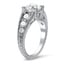 Vintage-Inspired Hand Engraved Diamond Ring, smallside view