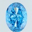 2.67 Ct. Fancy Vivid Blue Oval Lab Grown Diamond