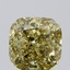 5.01 Ct. Fancy Intense  Yellow Cushion Lab Grown Diamond