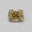 0.47 Ct. Fancy Intense Grayish Yellow Cushion Lab Grown Diamond