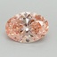 0.90 Ct. Fancy Vivid Pink Oval Lab Grown Diamond