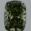 1.85 Ct. Fancy Vivid Green Cushion Lab Grown Diamond