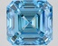 4.09 Ct. Fancy Vivid Blue Asscher Lab Grown Diamond