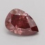 1.09 Ct. Fancy Vivid Brown Pink Pear Lab Grown Diamond